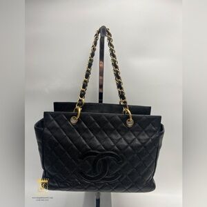 Chanel caviar timeless chain tote